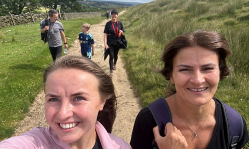 Group photo taken on a hike