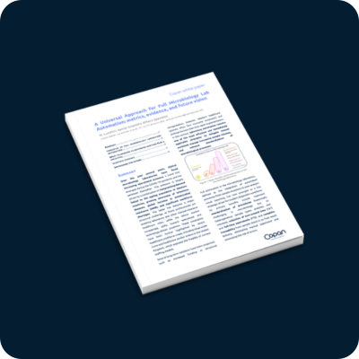 A Universal Approach for Full Microbiology Lab Automation: Metrics, Evidence and Future Vision