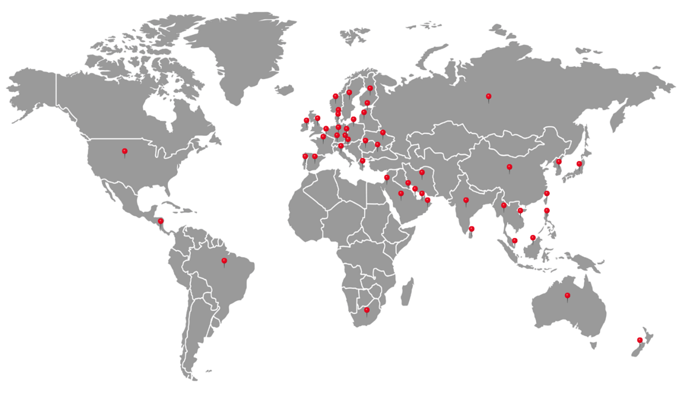 World Distributor Map