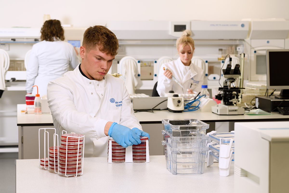 Andrew Shaw in laboratory