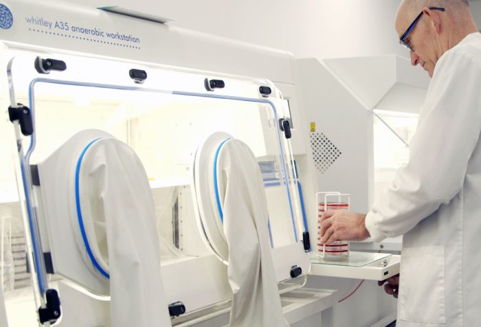 Andrew Shaw in laboratory