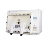 Whitley H135 HEPA Hypoxystation accommodating a microscope system