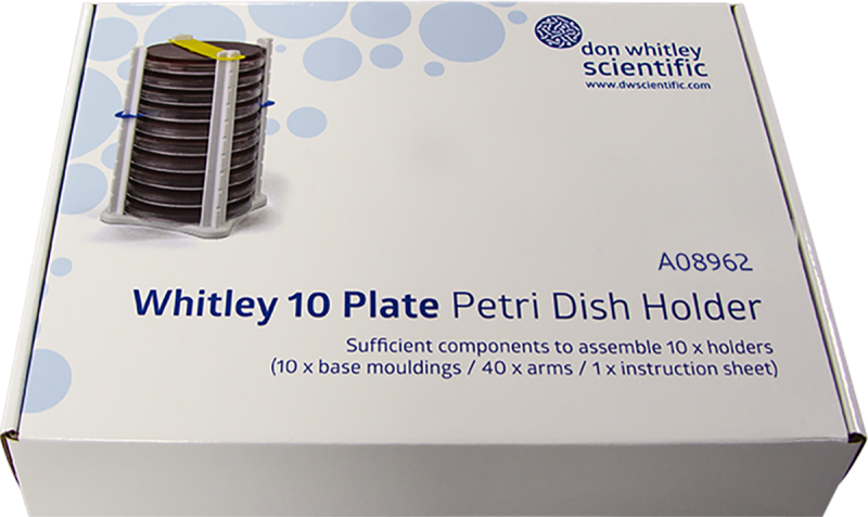 Whitley 10 Plate Petri Dish Holder x 10